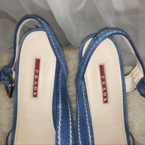 PRADA SPORT Suede Espadrille Wedges - worn once